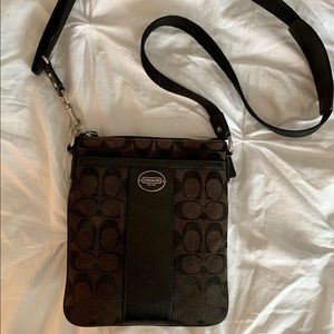 Coach Black Patterned Crossbody
